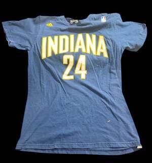 Adidas NBA Indiana Pacers Paul George Navy Blue Jersey T-Shirt M
